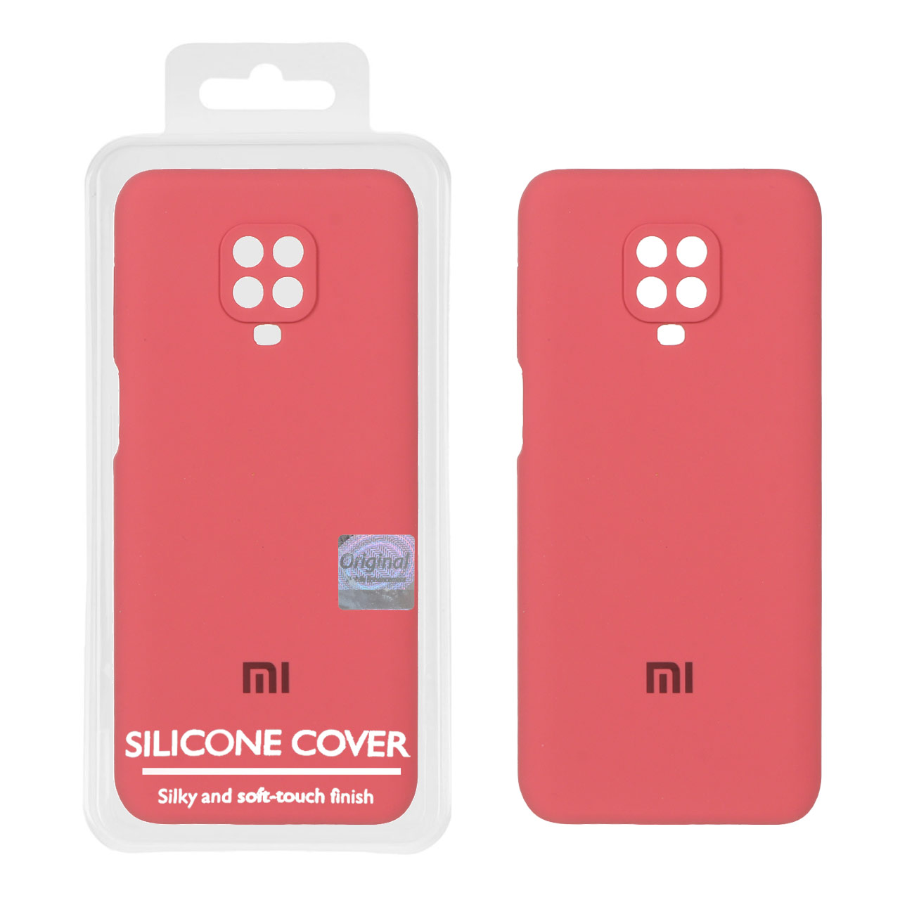 قاب سیلیکونی پاک کنی اورجینال Master Quality مدل Xiaomi Redmi Note 9S / Redmi Note 9 Pro / Redmi Note 9 Pro Max - هلویی (پک دار)
